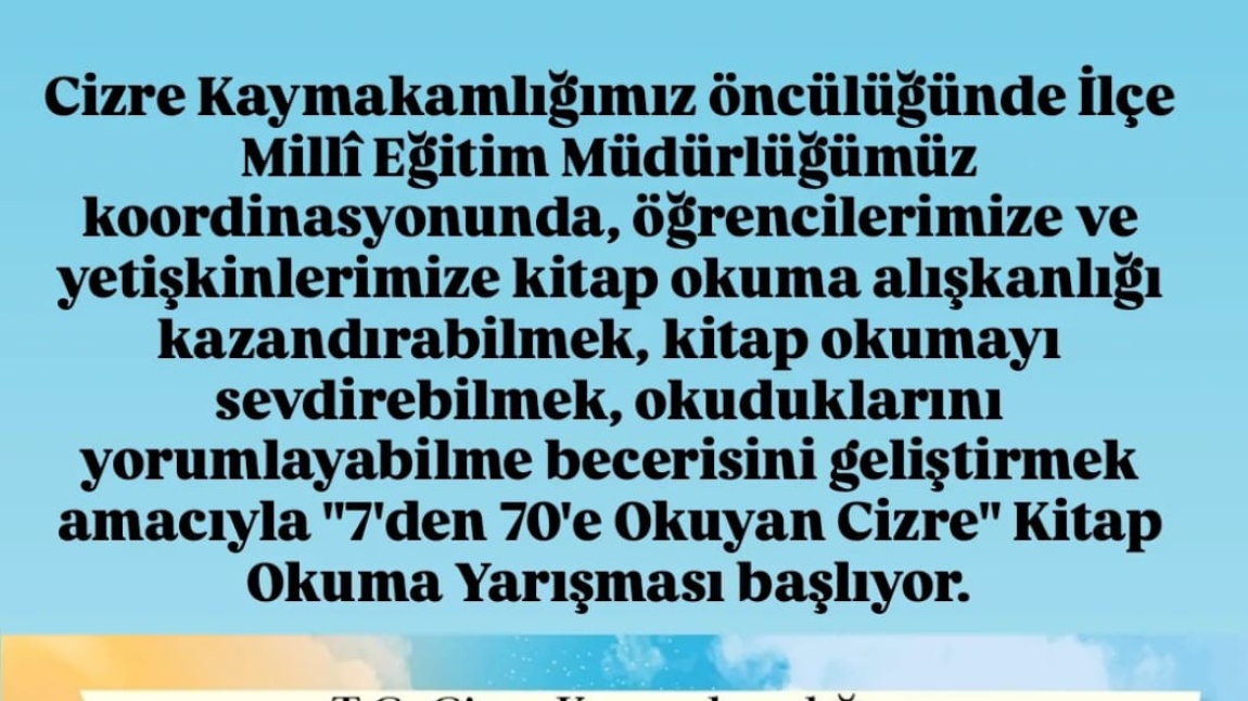 7'den 70'e Okuyan Cizre